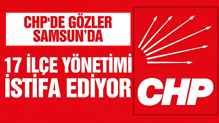 CHP'de Samsun'da 17 İlçe başkanı Yeni Partida